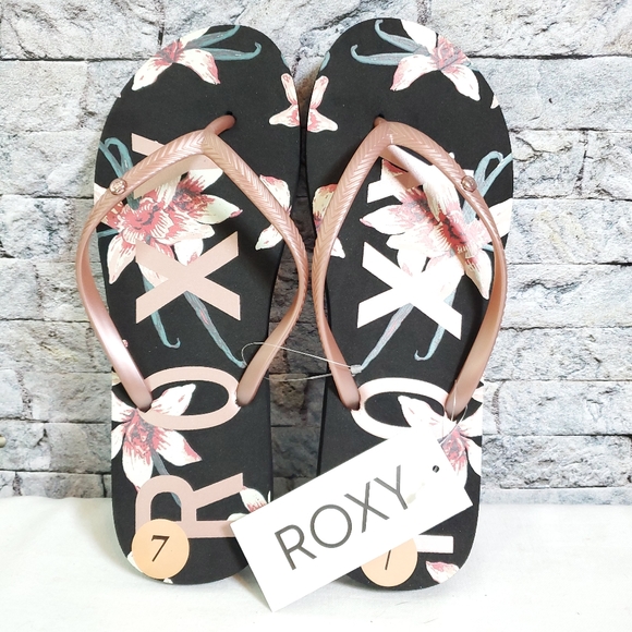 Roxy Guppy Flip flops NWT - Picture 3 of 5